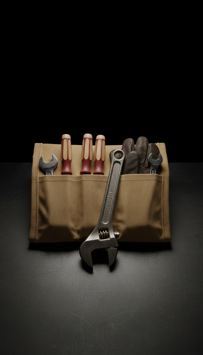 Retro-Style Mechanics Tool Roll